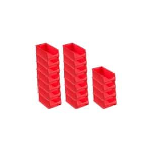 PROREGAL SuperSparSet 18x Rote Sichtlagerbox 4