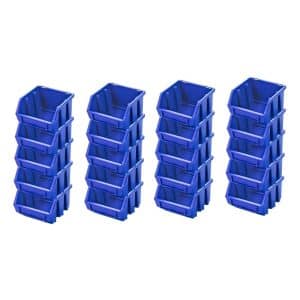 PROREGAL SuperSparSet 20x Sichtlagerbox 1 HxBxT 7