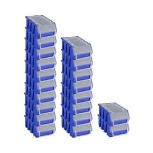PROREGAL SuperSparSet 20x Sichtlagerbox 2 mit Deckel HxBxT 7