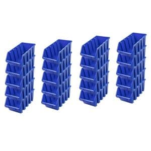PROREGAL SuperSparSet 20x Sichtlagerbox 4 HxBxT 15