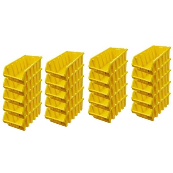 PROREGAL SuperSparSet 20x Sichtlagerbox 5 HxBxT 18