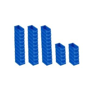 PROREGAL SuperSparSet 40x Blaue Sichtlagerbox 2