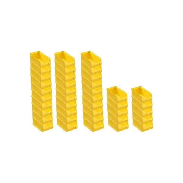 PROREGAL SuperSparSet 40x Gelbe Sichtlagerbox 2