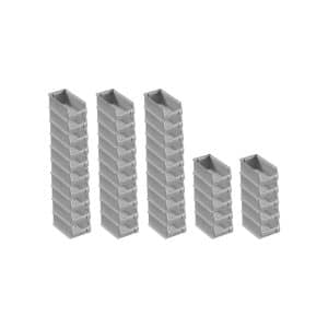 PROREGAL SuperSparSet 40x Graue Sichtlagerbox 2