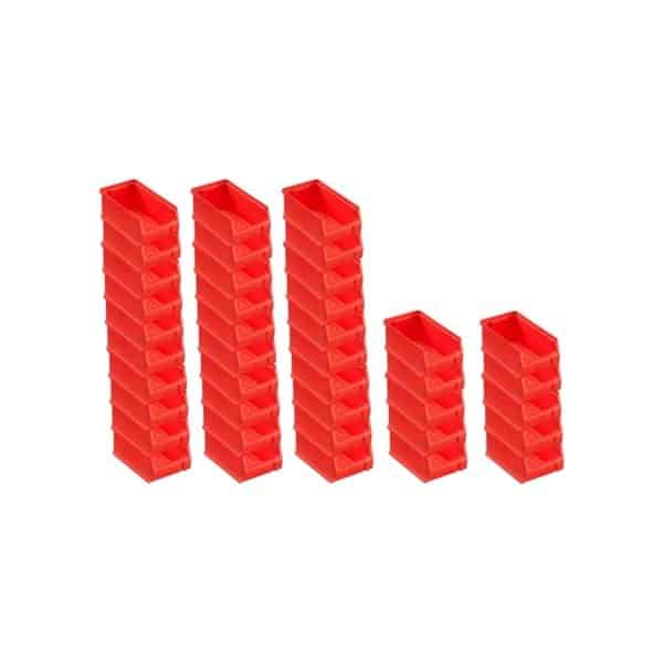 PROREGAL SuperSparSet 40x Rote Sichtlagerbox 2