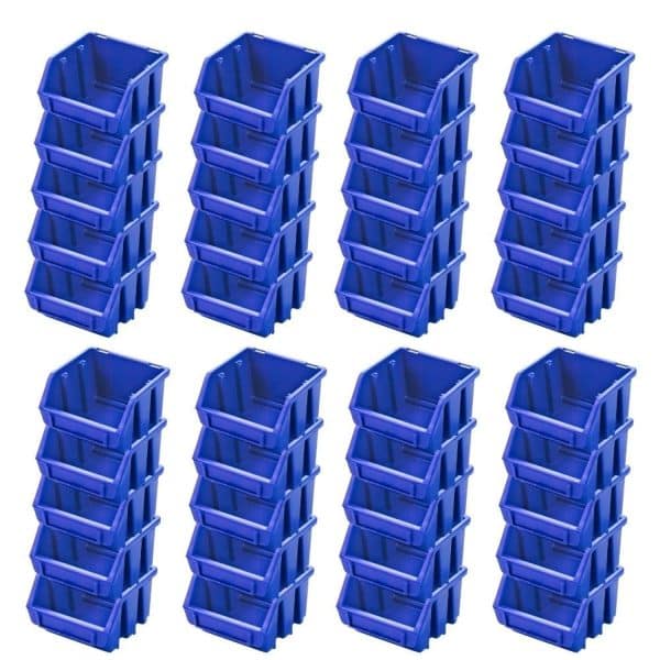 PROREGAL SuperSparSet 40x Sichtlagerbox 1 HxBxT 7