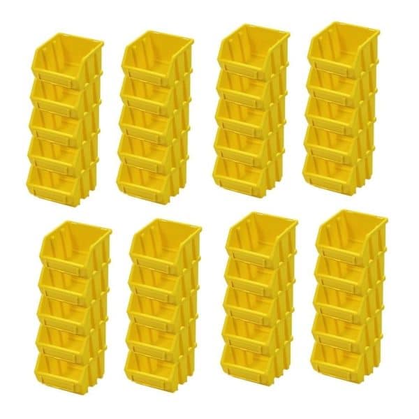 PROREGAL SuperSparSet 40x Sichtlagerbox 1 HxBxT 7