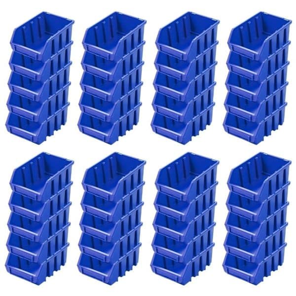 PROREGAL SuperSparSet 40x Sichtlagerbox 2 HxBxT 7