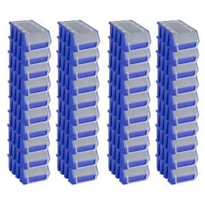 PROREGAL SuperSparSet 40x Sichtlagerbox 2 mit Deckel HxBxT 7