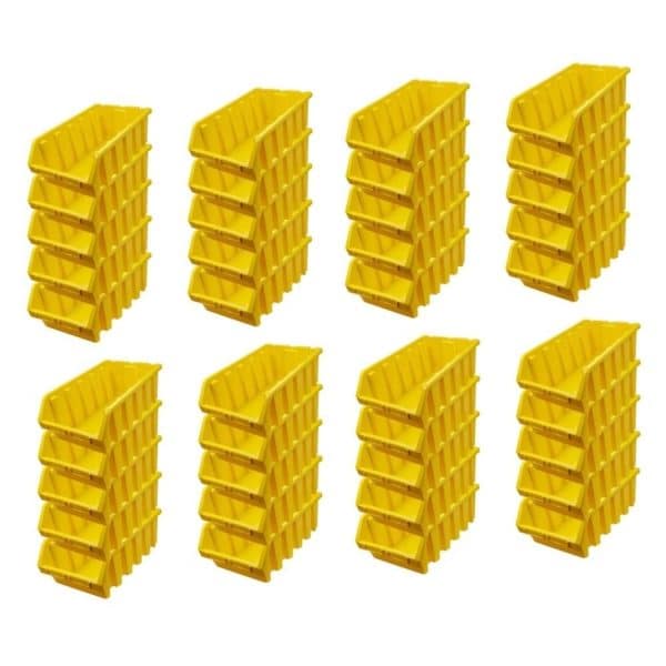 PROREGAL SuperSparSet 40x Sichtlagerbox 5 HxBxT 18