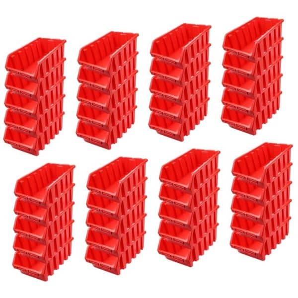 PROREGAL SuperSparSet 40x Sichtlagerbox 5 HxBxT 18
