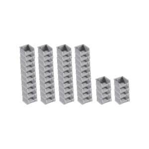 PROREGAL SuperSparSet 48x Graue Sichtlagerbox 1