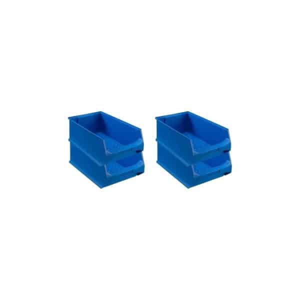 PROREGAL SuperSparSet 4x Blaue Sichtlagerbox 5