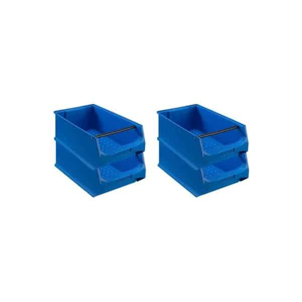 PROREGAL SuperSparSet 4x Blaue Sichtlagerbox 5