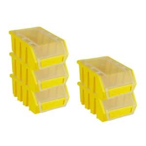 PROREGAL SuperSparSet 5x Sichtlagerbox 2 mit Deckel HxBxT 7