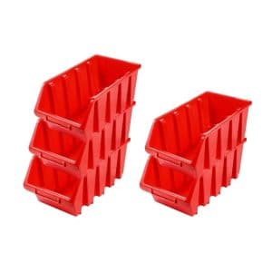 PROREGAL SuperSparSet 5x Sichtlagerbox 4 HxBxT 15