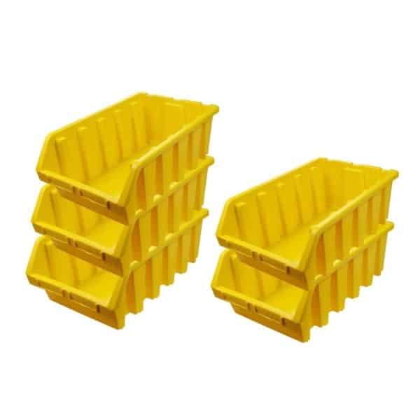 PROREGAL SuperSparSet 5x Sichtlagerbox 5 HxBxT 18
