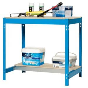 PROREGAL Werkbank Buffalo HxBxT 84 x 90 x 61 cm Traglast 400 kg Blau