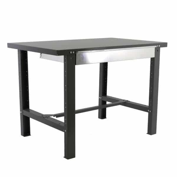 PROREGAL Werkbank Buffalo Metal mit Schublade HxBxT 83 x 120 x 73 cm Traglast 600 kg Anthrazit