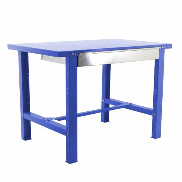PROREGAL Werkbank Buffalo Metal mit Schublade HxBxT 83 x 180 x 73 cm Traglast 600 kg Blau