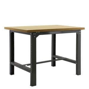 PROREGAL Werkbank Buffalo Wood HxBxT 87 x 120 x 75 cm Traglast 600 kg Anthrazit