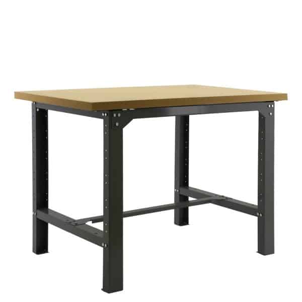 PROREGAL Werkbank Buffalo Wood HxBxT 87 x 120 x 75 cm Traglast 600 kg Anthrazit