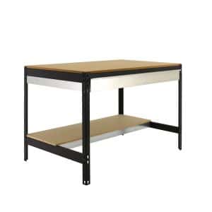 PROREGAL Werkbank Buffalo mit Schubfach HxBxT 84 x 120 x 76 cm Traglast 600 kg Anthrazit
