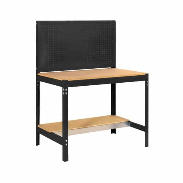 PROREGAL Werkbank Buffalo mit Werkzeugwand HxBxT 84 x 90 x 61 cm Traglast 400 kg Anthrazit