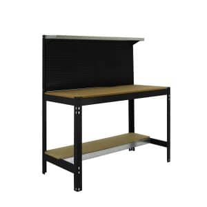 PROREGAL Werkbank Buffalo mit Werkzeugwand und Ablage HxBxT 84 x 90 x 61 cm Traglast 400 kg Anthrazit