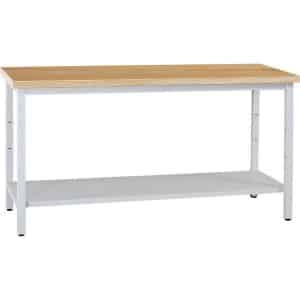 PROREGAL Werkbank Cricket Mit Ablageboden HxBxT 84 x 120 x 60 cm Traglast 150 kg Grau-Buche