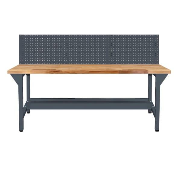 PROREGAL Werkbank Giant Rhino Plus mit Lochplatte HxBxT 131 x 200 x 70 cm Traglast 500 kg Anthrazitgrau