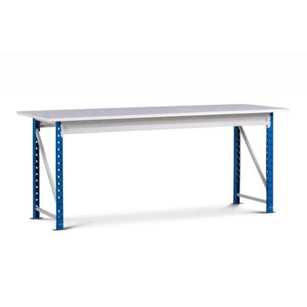 PROREGAL Werkbank Maximus HxBxT 83 x 120 x 80 cm Traglast 280 kg 1 Ebene Lichtblau-Lichtgrau