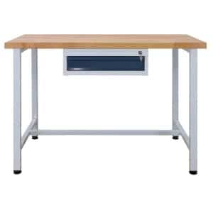 PROREGAL Werkbank Rhino mit Einzelschublade HxBxT 84 x 120 x 60 cm Traglast 300 kg Lichtgrau Anthrazitgrau