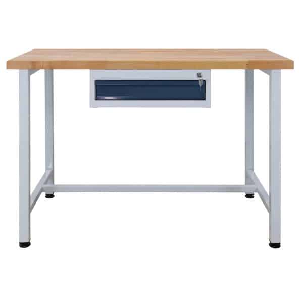 PROREGAL Werkbank Rhino mit Einzelschublade HxBxT 84 x 120 x 60 cm Traglast 300 kg Lichtgrau Anthrazitgrau