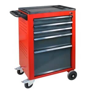 PROREGAL Werkstattwagen Cheetah 5 Schubladen HxBxT 96 x 61 x 45 cm Verkehrsrot