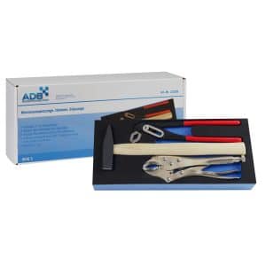 PROREGAL Werkzeug Satz Werkstattwagen Cheetah Wasserpumpenzange Hammer Gripzange 3 Teile mit Schaumstoff Schubladeneinlage HxBxT 4