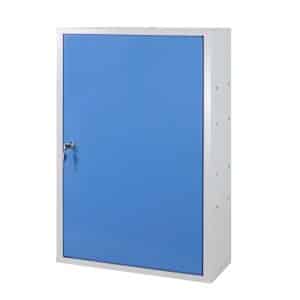 PROREGAL Werkzeugwandschrank mit Tür 1 Fachboden HxBxT 75 x 50 x 20 cm Lichtgrau Lichtblau