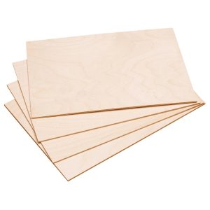 Pebaro 4 Laubsägeplatten Blanko A4 Birke