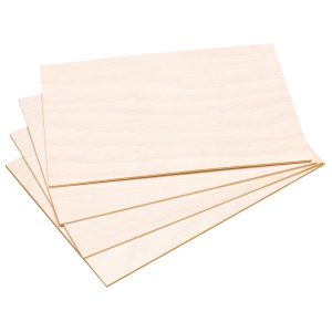 Pebaro 4 Laubsägeplatten Blanko A4 Pappel