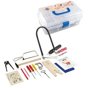 Pebaro Laubsäge-Set mit Werkzeug und Bohrmaschine