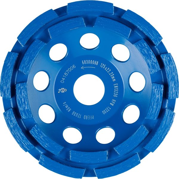 Pferd Diamantwerkzeuge für die Bauindustrie DCW PSF 2 Reihen 125 x 6 x 22