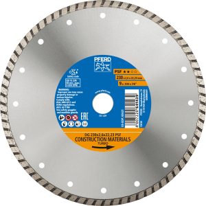 Pferd Diamantwerkzeuge für die Bauindustrie DG PSF ZA 230 mm x 2