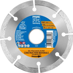Pferd Diamantwerkzeuge für die Bauindustrie DS PSF 115 mm x 1