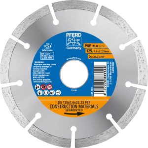 Pferd Diamantwerkzeuge für die Bauindustrie DS PSF 125 mm x 1