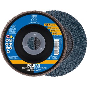 Pferd Fächerscheiben Polifan PSF PFC Steelox 115 mm x 60 mm