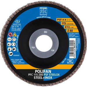 Pferd Fächerscheiben Polifan PSF PFC Steelox 115 mm x 80 mm