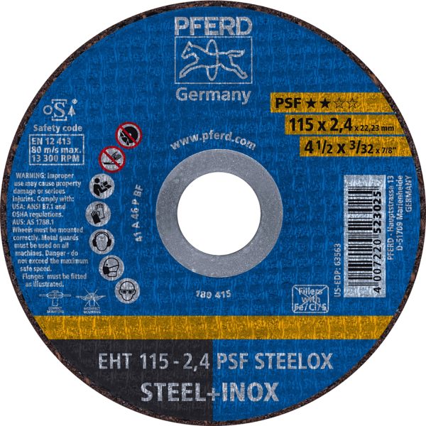 Pferd Trennscheiben PSF EHT Steelox 115 mm x 2