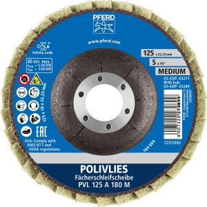 Pferd Vlieswerkzeuge PVL 125 mm 180 M