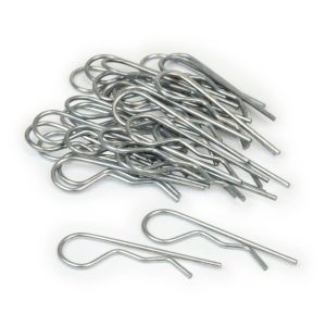 Protektor Sicherheitsklammern 100x Stahl Silber für Nonius Ober- und Unterteile