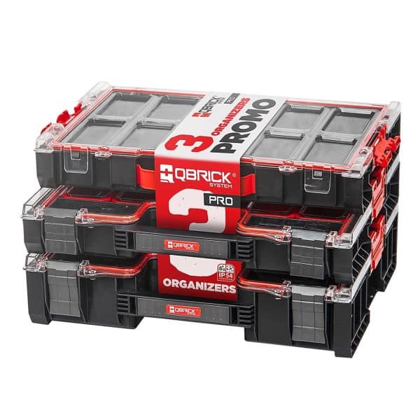 Qbrick System Kleinteilebox Set: PRO Organizer 300 + 200 + 100 MFI